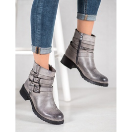SHELOVET Botas grises clásicas 1