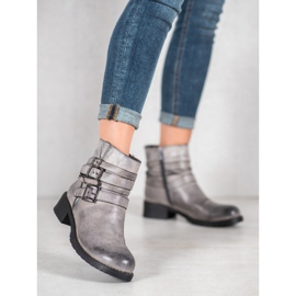 SHELOVET Botas grises clásicas 5
