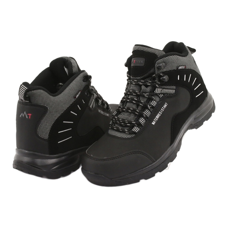 Trekking negro MtTrek 021B atado gris 3