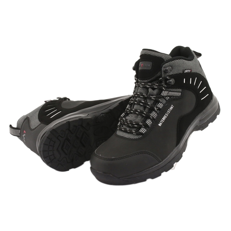 Trekking negro MtTrek 021B atado gris 4