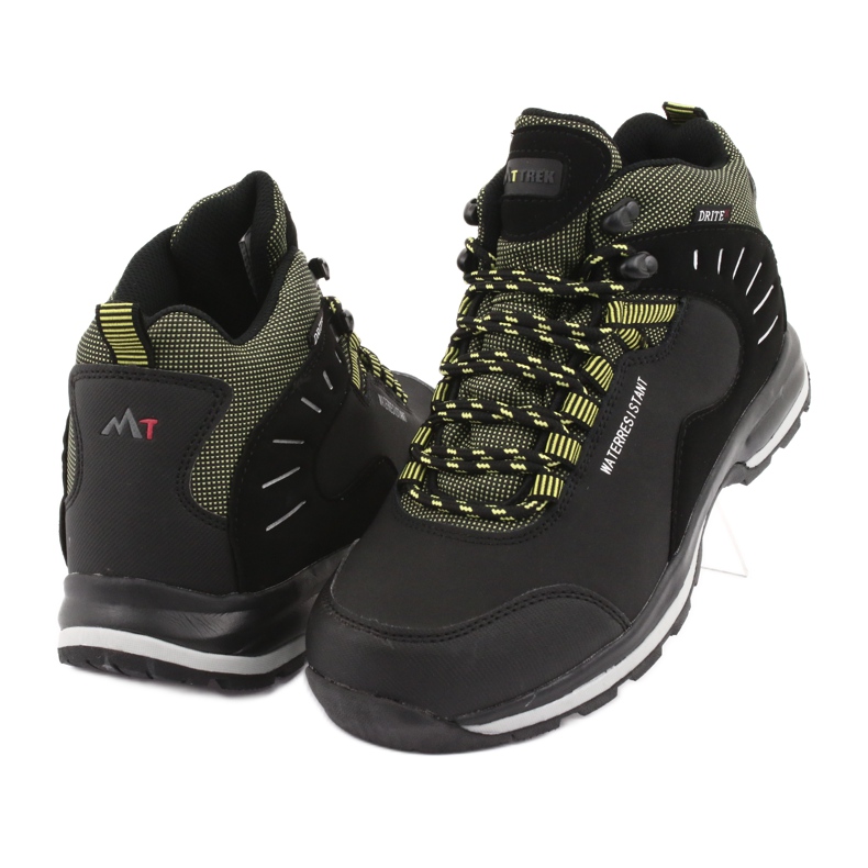 Trekking negro MtTrek 011 atado verde 3