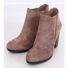 Botas de tacón beige H9261 Kaki 2