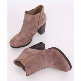 Botas de tacón beige H9261 Kaki 1