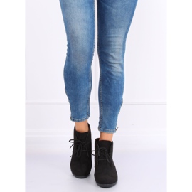 Negro Botas con tacón de cuña E3265 Negro 1 Negro Botas con tacón de cuña E3265 Negro 1