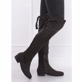 Botas planas grises 13X993-95 Dark Grey 4