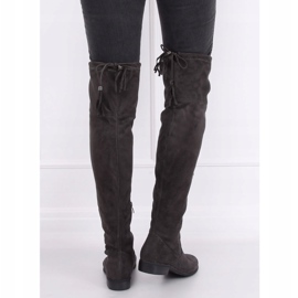 Botas planas grises 13X993-95 Dark Grey 3