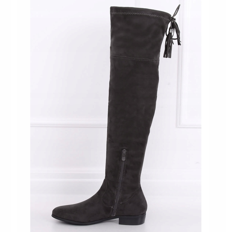 Botas planas grises 13X993-95 Dark Grey 1