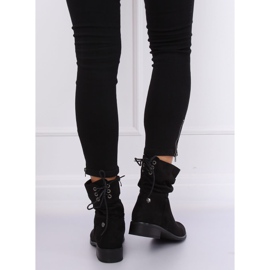 Botines planos mujer negros B-09 Negro 4