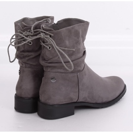 Botines planos mujer gris B-09 Gris 3