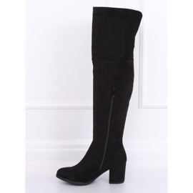 Botas mosqueteras con tacones bajos negro 8B965 Negro 1