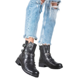 J. Star Botas de rock de moda negro 8