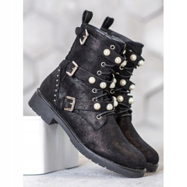 Seastar Botas altas con cuentas negro 1 Seastar Botas altas con cuentas negro 1