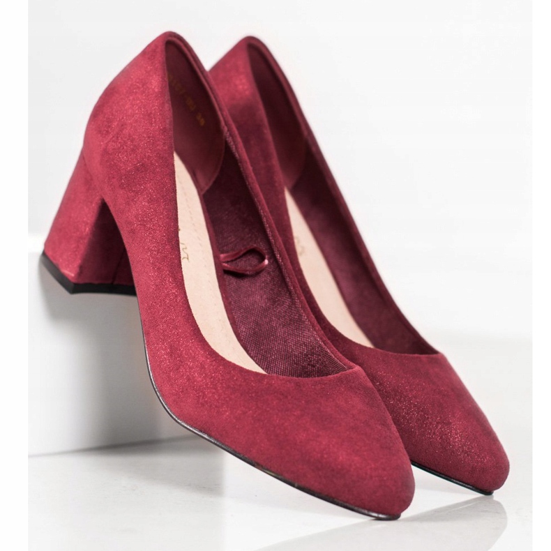 Vinceza Zapatos de tacón burdeos rojo 2 Vinceza Zapatos de tacón burdeos rojo 2