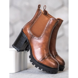 Seastar Botas sin cordones en la plataforma marrón 1 Seastar Botas sin cordones en la plataforma marrón 1