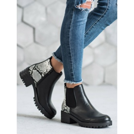 Seastar Botines chelsea con estampado negro 4