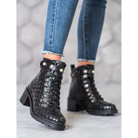 Seastar Botas acolchadas en la plataforma negro 3
