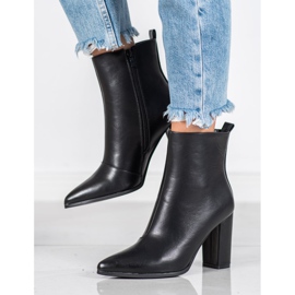 Seastar Botas de cuero ecológico negro 5