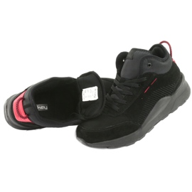 McKey High Men's Sports Shoes Black Suede 1068 negro 5