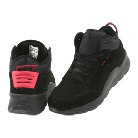 McKey High Men's Sports Shoes Black Suede 1068 negro 4