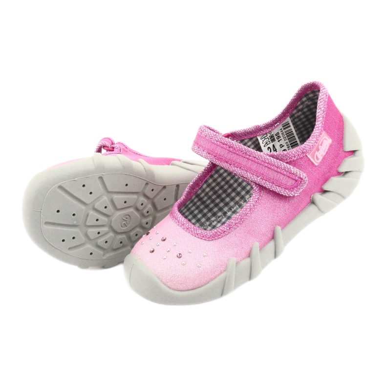 Calzado infantil befado 109P195 rosado gris 5