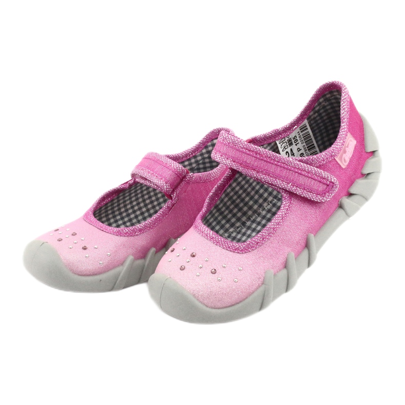 Calzado infantil befado 109P195 rosa gris 3