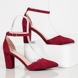 Zapatos de salón VINCEZA elegantes rojo multicolor 1