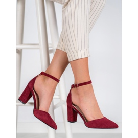 Zapatos de salón VINCEZA elegantes rojo multicolor 2