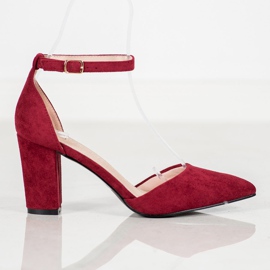 Zapatos de salón VINCEZA elegantes rojo multicolor 5