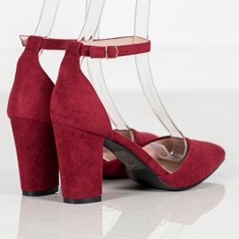 Zapatos de salón VINCEZA elegantes rojo multicolor 6