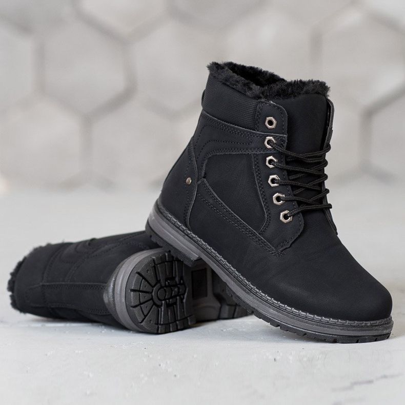 SHELOVET Tramperos deportivos negro 1