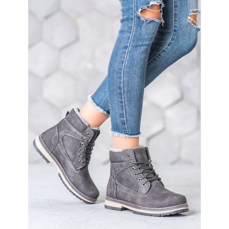 SHELOVET Tramperos deportivos gris 2