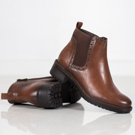 Filippo Botas marrones con cuero ecológico marrón 2
