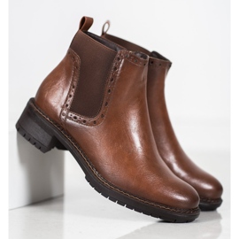 Filippo Botas marrones con cuero ecológico marrón 3