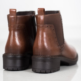 Filippo Botas marrones con cuero ecológico marrón 4