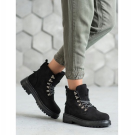 SHELOVET Trappers con cordones negro 1 SHELOVET Trappers con cordones negro 1