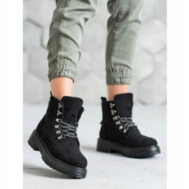 SHELOVET Trappers con cordones negro 2 SHELOVET Trappers con cordones negro 2