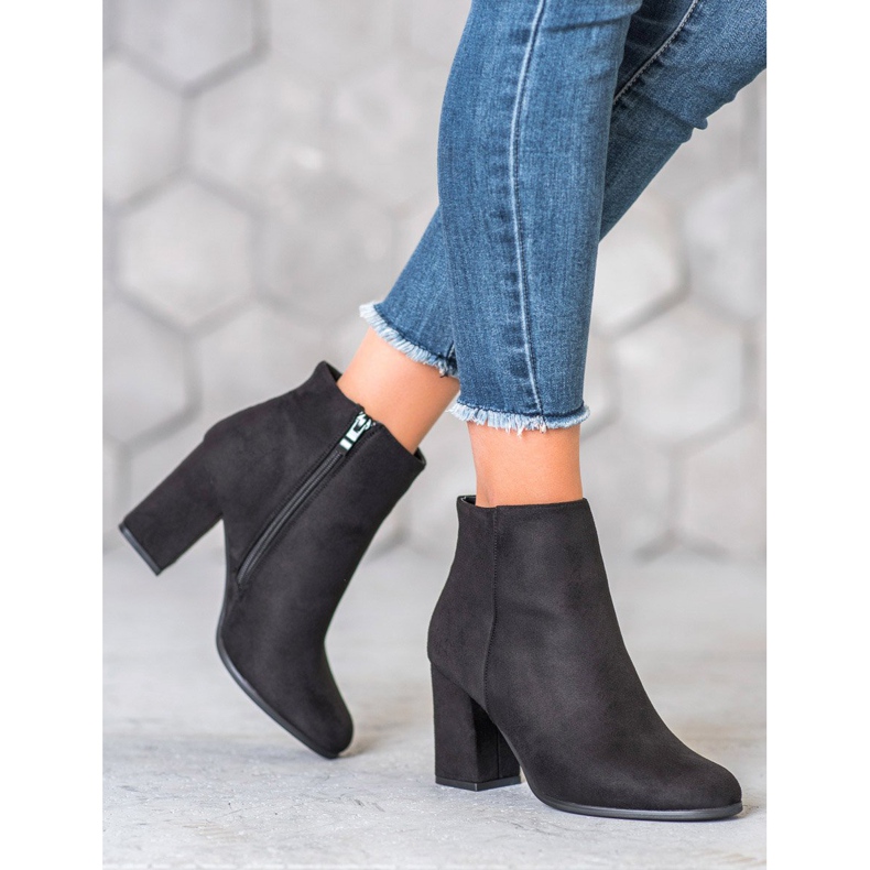 Marquiz Botas de ante negras negro 2