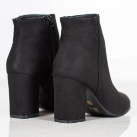 Marquiz Botas de ante negras negro 1
