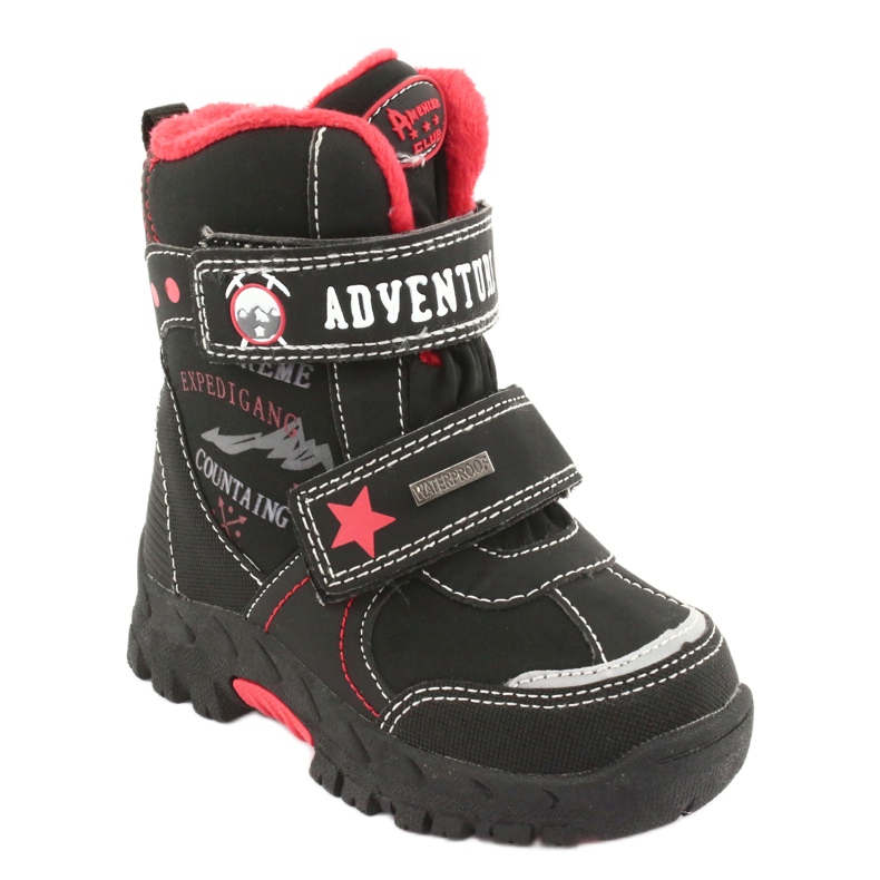 American Club Botas americanas con membrana RL35 negra negro rojo 1