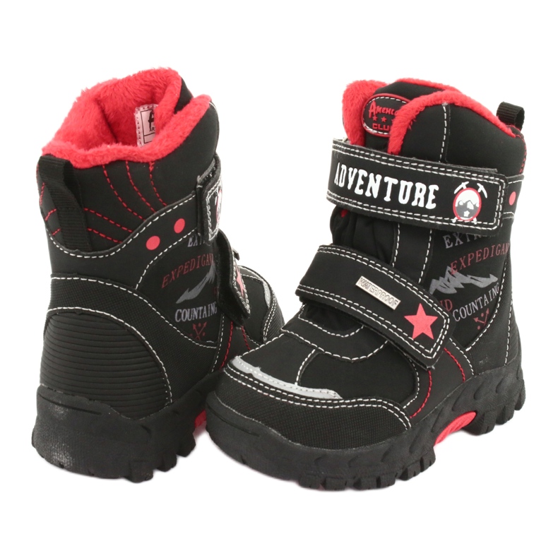 American Club Botas americanas con membrana RL35 negra negro rojo 3