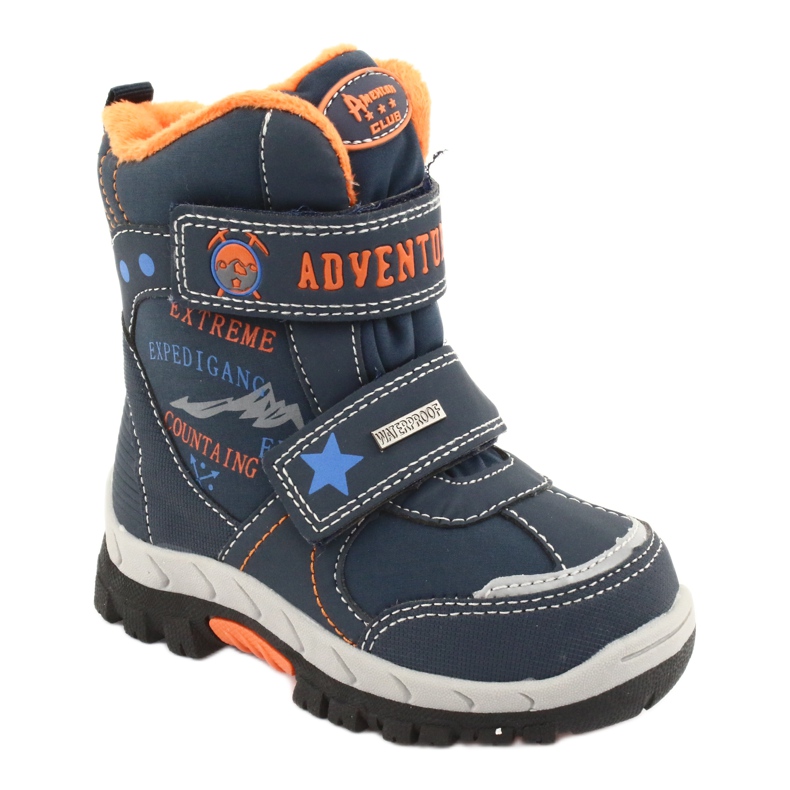 American Club Botas americanas con membrana RL35 azul marino naranja 1