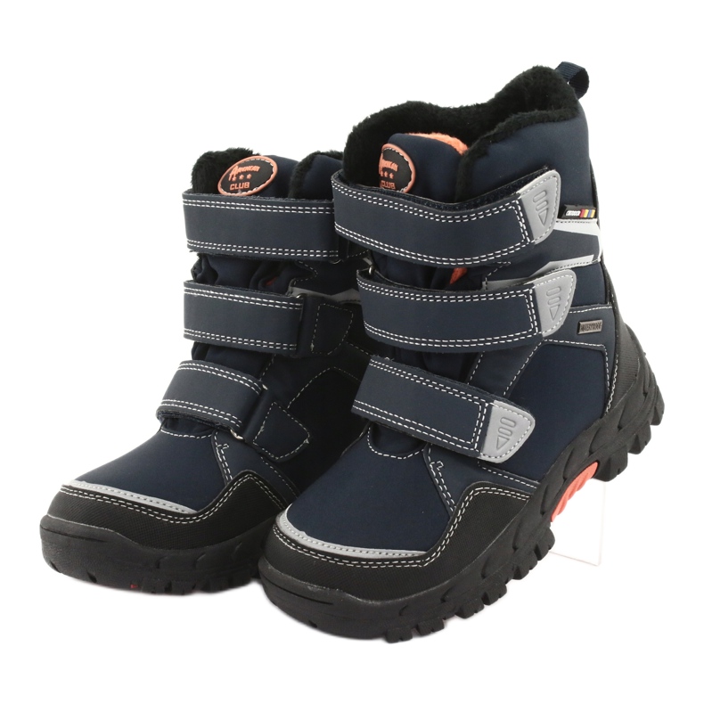 American Club Botas con membrana americana RL32 azul marino naranja 3
