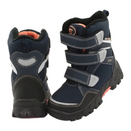 American Club Botas con membrana americana RL32 azul marino naranja 4
