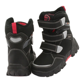 Botas con membrana American Club RL32 negro rojo 4
