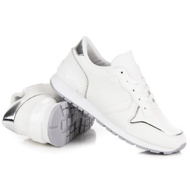 Zapatillas blancas atadas blanco 5