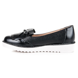 Mocasines en la plataforma VICES negro 4