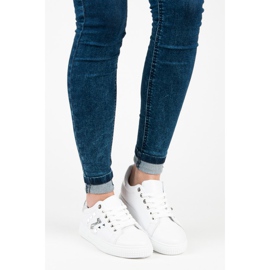 Zapatillas de deporte de moda en la encuadernación blanco 7