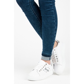 Zapatillas de deporte de moda en la encuadernación blanco 1