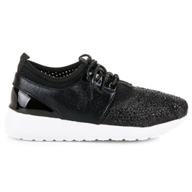 Zapatos sin cordones con estilo negro 3