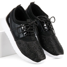 Zapatos sin cordones con estilo negro 2